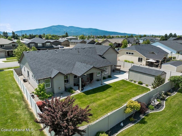 3265 E Galway Cir, Post Falls, ID 83854 - aerial view of residential area with a mountainous background