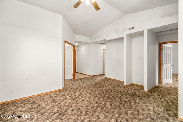 2533 W Grenoble Ln, Coeur Dalene, ID 83815 - spare room with carpet floors, lofted ceiling, and ceiling fan