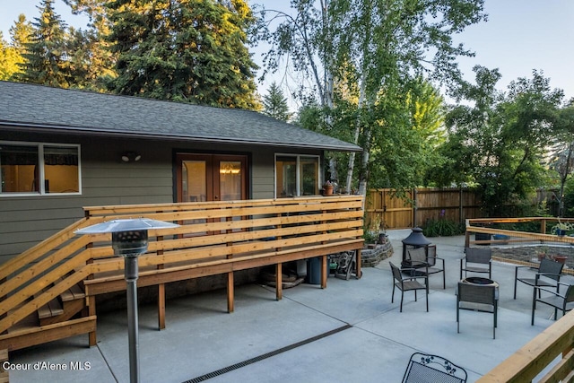 6531 Tannenbaum Cir, Bonners Ferry, ID 83805 - view of patio featuring a wooden deck