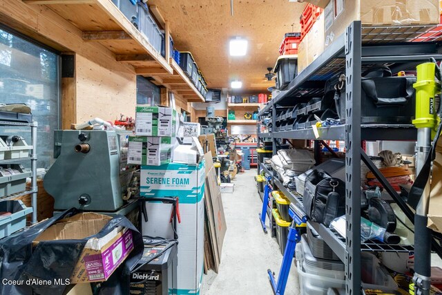 6531 Tannenbaum Cir, Bonners Ferry, ID 83805 - storage room featuring a garage