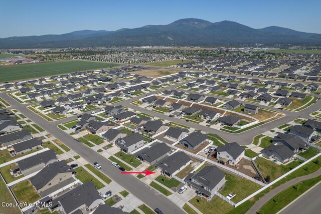 5987 W Quinn Way, Rathdrum, ID 83858 - aerial overview of property's location with a mountainous background