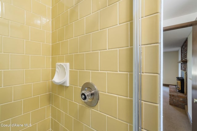 4206 W Appaloosa Rd, Coeur Dalene, ID 83815 - bathroom view of tiled shower and carpet floors