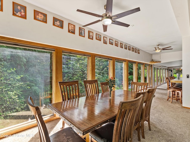 19565 N Goelzer Way, Rathdrum, ID 83858 - carpeted dining room with a ceiling fan