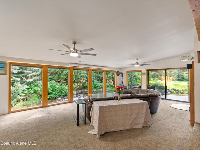 19565 N Goelzer Way, Rathdrum, ID 83858 - living area featuring light carpet and a ceiling fan