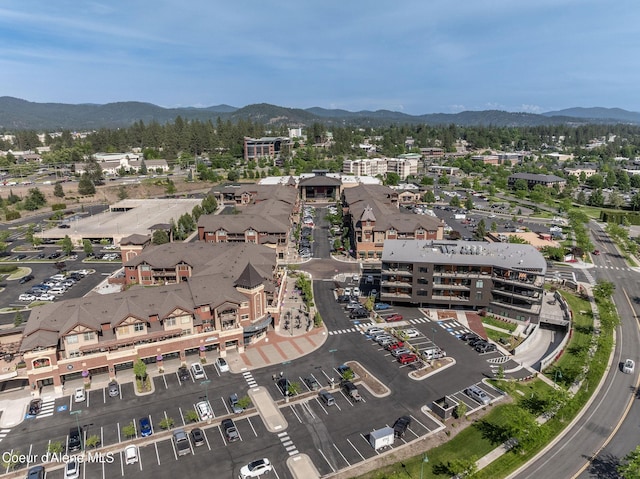 2999 N Casa Ct, Coeur Dalene, ID 83814 - aerial overview of property's location featuring a mountainous background
