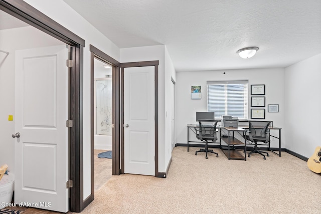 6522 N Idlewood Dr, Coeur Dalene, ID 83815 - carpeted office space featuring baseboards and a textured ceiling