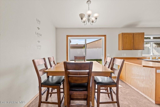 1601 N Summer Rose St, Post Falls, ID 83854 - dining area with healthy amount of natural light and a chandelier