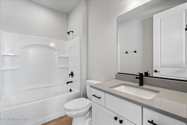 3510 N Cyprus Fox Loop, Post Falls, ID 83854 - full bathroom with vanity, tub / shower combination, and wood finished floors