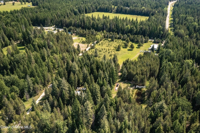 12 Otts Basin Rd, Sagle, ID 83860 - aerial view of property's location featuring a forest