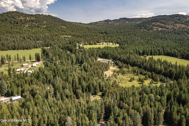 12 Otts Basin Rd, Sagle, ID 83860 - aerial view of a heavily wooded area and mountains