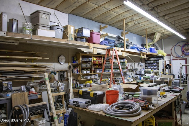 12 Otts Basin Rd, Sagle, ID 83860 - miscellaneous room with a workshop area