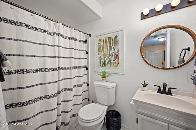 2442 N Rawhide Ridge Rd, Post Falls, ID 83854 - bathroom with vanity and a shower with curtain