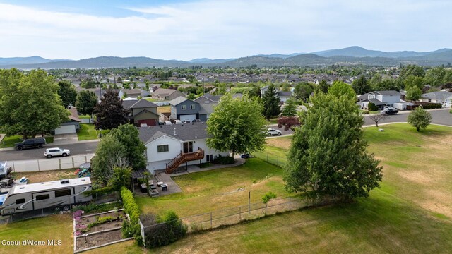 2442 N Rawhide Ridge Rd, Post Falls, ID 83854 - aerial view of residential area with a mountainous background