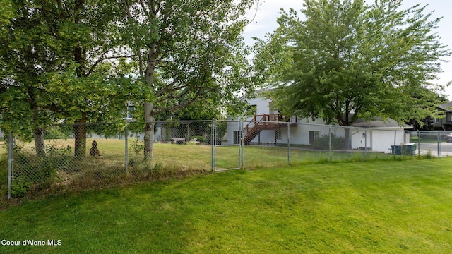 2442 N Rawhide Ridge Rd, Post Falls, ID 83854 - view of yard with stairway
