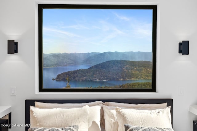 1376 Less Traveled Rd, Sagle, ID 83860 - bedroom view of a mountainous background