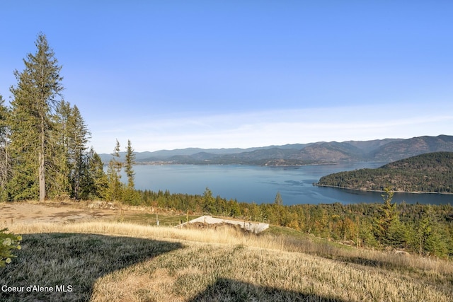 1376 Less Traveled Rd, Sagle, ID 83860 - water view with a mountain backdrop