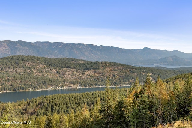 1376 Less Traveled Rd, Sagle, ID 83860 - view of mountain backdrop with a forest and a large body of water