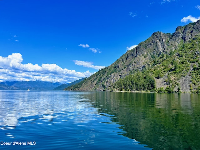 5 Crystal Springs Ct, Sandpoint, ID 83864 - water view featuring a mountainous background