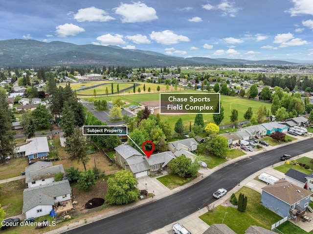405 W 22nd Ave, Post Falls, ID 83854 - aerial view of residential area with a mountainous background