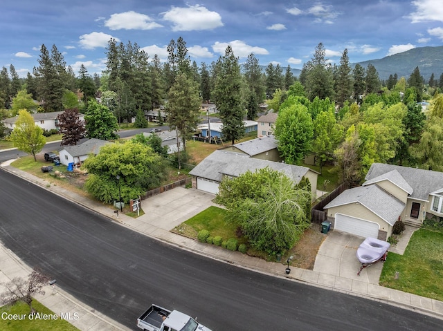 405 W 22nd Ave, Post Falls, ID 83854 - aerial perspective of suburban area featuring a mountainous background