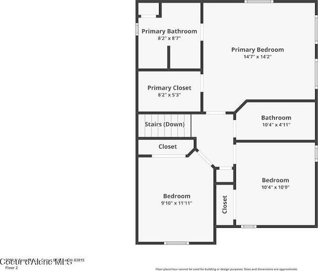 7090 N Epervier Ln, Coeur Dalene, ID 83815 - view of floor plan / room layout