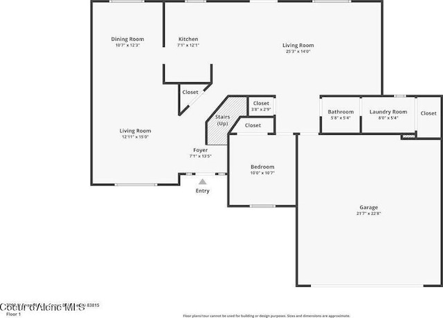 7090 N Epervier Ln, Coeur Dalene, ID 83815 - view of property floor plan