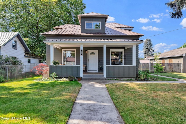 310 W Linden Ave, Coeur Dalene, ID 83814 - view of front of house featuring covered porch and a metal roof