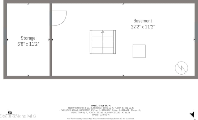 310 W Linden Ave, Coeur Dalene, ID 83814 - view of property floor plan