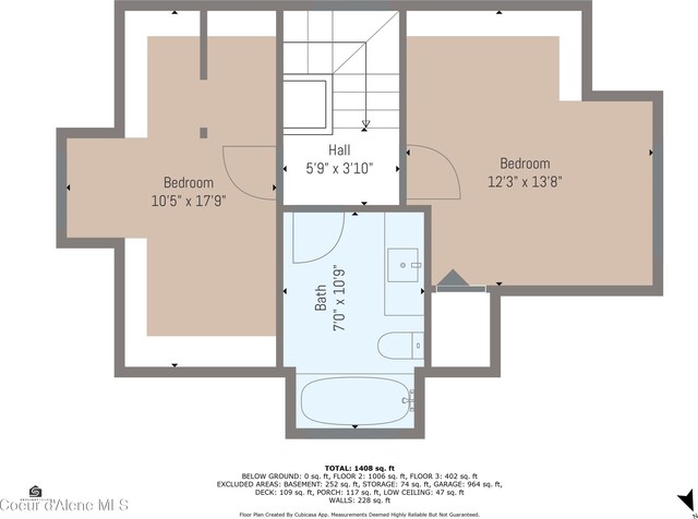 310 W Linden Ave, Coeur Dalene, ID 83814 - view of home floor plan