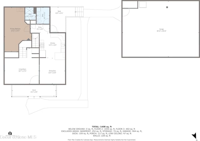 310 W Linden Ave, Coeur Dalene, ID 83814 - view of room layout