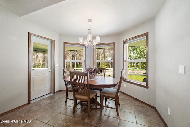 699 W Ranch Ct, Rathdrum, ID 83858 - dining room with a chandelier and baseboards