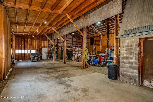 4119 Colburn Culver, Sandpoint, ID 83864 - misc room with a garage and unfinished concrete flooring