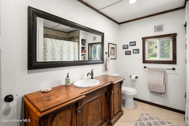 4119 Colburn Culver, Sandpoint, ID 83864 - full bathroom featuring vanity, tile patterned floors, and curtained shower