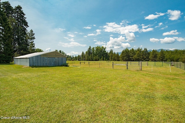 4119 Colburn Culver, Sandpoint, ID 83864 - view of yard with an outbuilding and a view of countryside