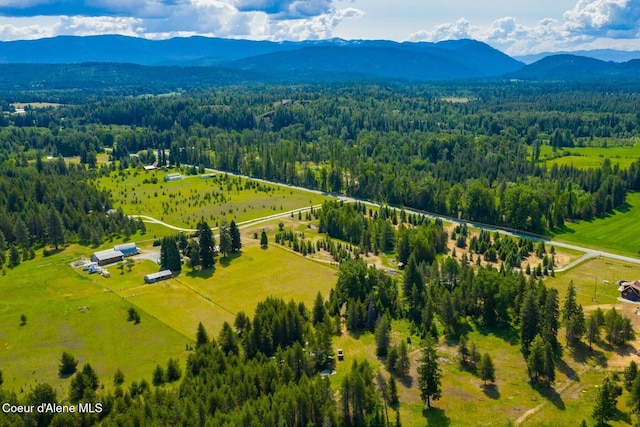 4119 Colburn Culver, Sandpoint, ID 83864 - aerial view of a heavily wooded area and a mountainous background
