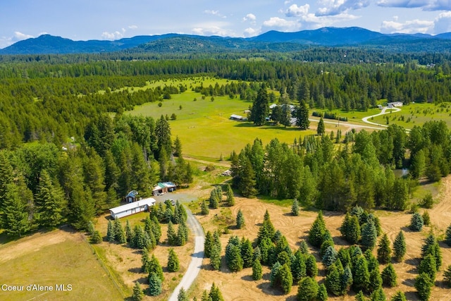 4119 Colburn Culver, Sandpoint, ID 83864 - bird's eye view of a heavily wooded area and mountains