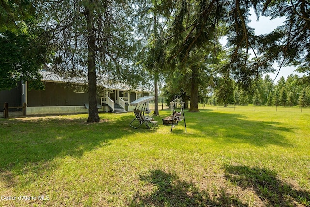 4119 Colburn Culver, Sandpoint, ID 83864 - view of yard featuring an outdoor fire pit