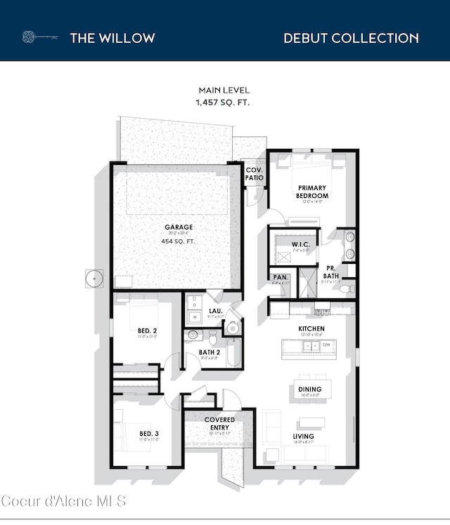 5149 E Rigel Ln, Post Falls, ID 83854 - view of floor plan / room layout