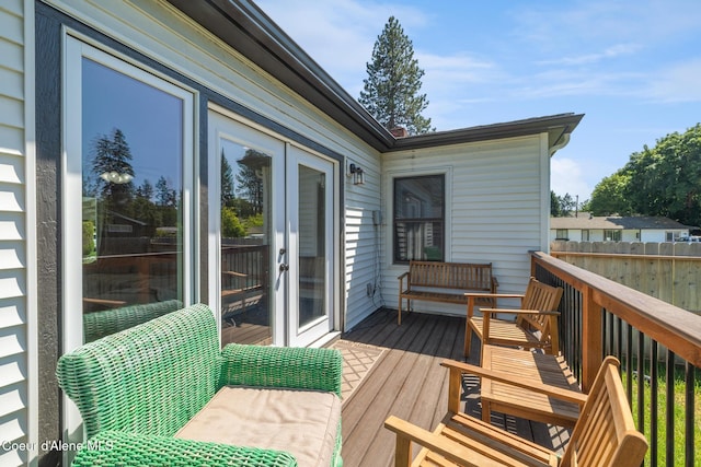 1623 E Boyd Ave, Coeur Dalene, ID 83814 - wooden terrace featuring french doors