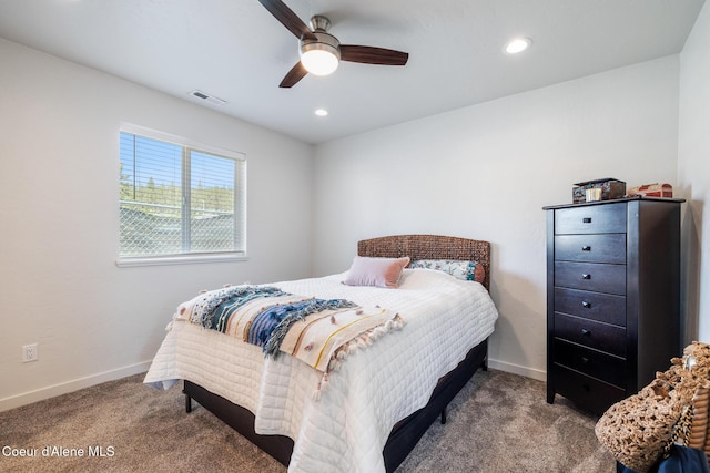 1623 E Boyd Ave, Coeur Dalene, ID 83814 - carpeted bedroom with ceiling fan and recessed lighting