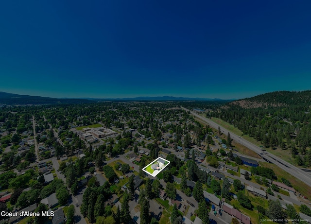 1623 E Boyd Ave, Coeur Dalene, ID 83814 - aerial view of property and surrounding area featuring a forest