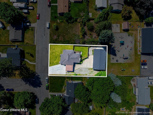 1623 E Boyd Ave, Coeur Dalene, ID 83814 - view of property location featuring property boundaries highlighted