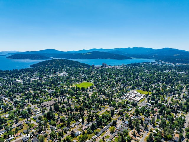 1623 E Boyd Ave, Coeur Dalene, ID 83814 - drone / aerial view of a water and mountain view