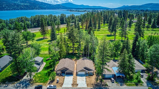 225 Jasper Loop, Ponderay, ID 83852 - drone / aerial view of a water and mountain view