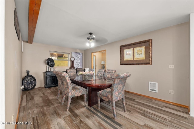 299 Oak Ter, Cocolalla, ID 83813 - dining space with wood finished floors and a ceiling fan