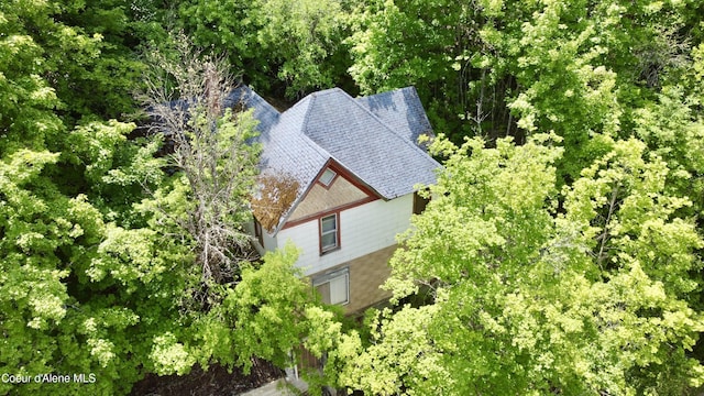 408 High Bank St, Wallace, ID 83873 - aerial view of property and surrounding area