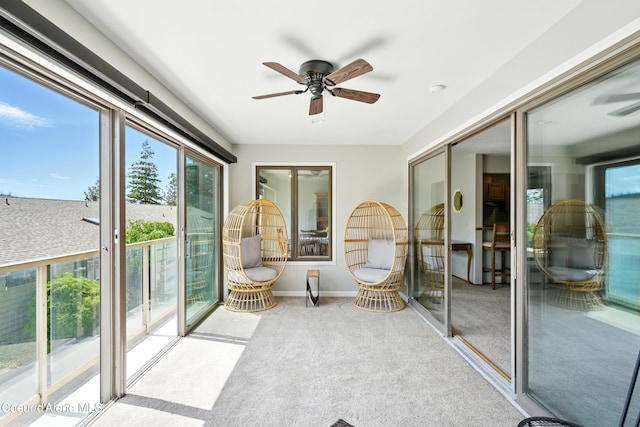 204 E 1st Ave E # 4, Post Falls, ID 83854 - sunroom / solarium featuring ceiling fan