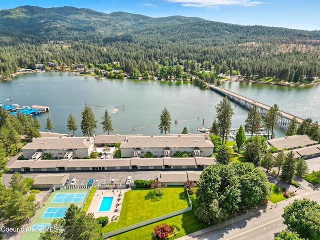 204 E 1st Ave E # 4, Post Falls, ID 83854 - drone / aerial view of a water and mountain view