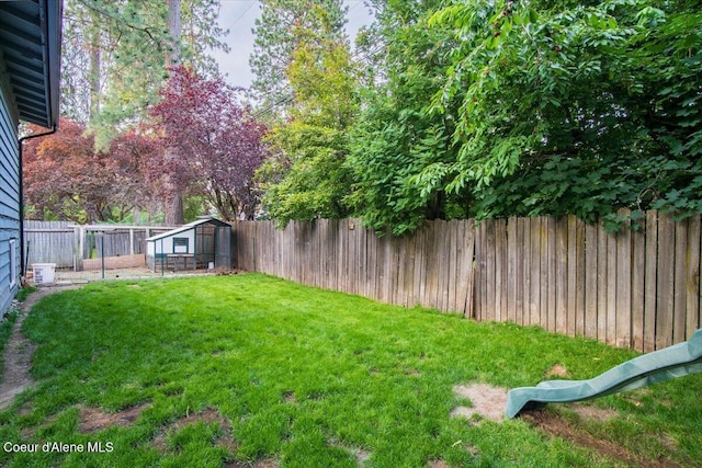 3212 N 7th St, Coeur Dalene, ID 83815 - fenced backyard featuring an outbuilding