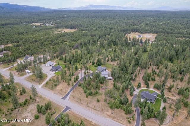 695 W Keva Ln, Athol, ID 83801 - aerial overview of property's location with a mountainous background